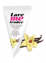 Съедобное согревающее массажное масло Love Me Tender Vanilla с ароматом ванили - 10 мл. - Love to Love - купить с доставкой в Красногорске