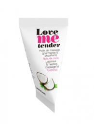 Съедобное согревающее массажное масло Love Me Tender Cocos с ароматом кокоса - 10 мл. - Love to Love - купить с доставкой в Красногорске