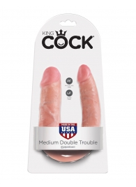 Двусторонний фаллоимитатор U-Shaped Medium Double Trouble - 34,6 см. - Pipedream
