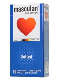 Презервативы с пупырышками Masculan Dotted - 10 шт. - Masculan - купить с доставкой в Красногорске