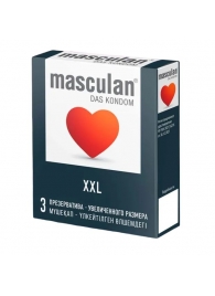 Презервативы увеличенного размера Masculan XXL - 3 шт. - Masculan - купить с доставкой в Красногорске