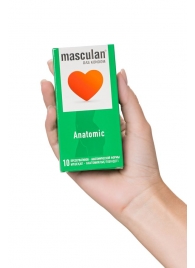 Презервативы анатомической формы Masculan Anatomic - 10 шт. - Masculan - купить с доставкой в Красногорске