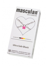 Ультрапрочные презервативы Masculan Ultra Safe Black - 10 шт. - Masculan - купить с доставкой в Красногорске