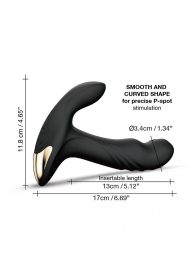 Черный вибромассажер простаты Multi P-Joy с 3 моторами - Dorcel - в Красногорске купить с доставкой