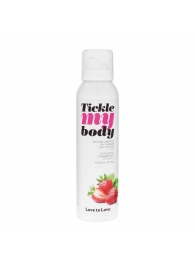 Массажная хрустящая пенка Tickle My Body Strawberry с ароматом клубники - 150 мл. - Love to Love - купить с доставкой в Красногорске