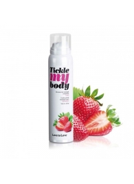 Массажная хрустящая пенка Tickle My Body Strawberry с ароматом клубники - 150 мл. - Love to Love - купить с доставкой в Красногорске