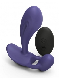 Темно-синий вибромассажер Witty P G Vibrator with Remote Control - Love to Love - в Красногорске купить с доставкой