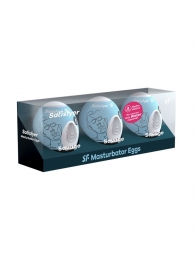 Набор из 3 мастурбаторов-яиц Satisfyer Savage - Satisfyer - в Красногорске купить с доставкой