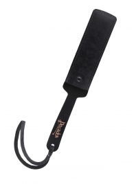 Черный кожаный пэддл - 37 см. - Pecado - купить с доставкой в Красногорске