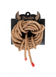 Джутовая веревка для шибари - 5 м. - Pecado - купить с доставкой в Красногорске