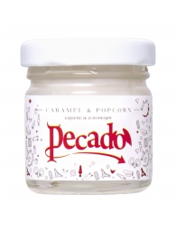 Массажная свеча Caramel   Popcorn - 35 мл. - Pecado - купить с доставкой в Красногорске