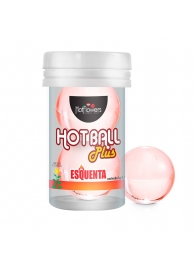 Лубрикант на масляной основе Hot Ball Plus с разогревающим эффектом (2 шарика по 3 гр.) - HotFlowers - купить с доставкой в Красногорске