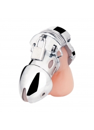 Клетка на пенис из металла Obedience Cock Cage - BlueLine - купить с доставкой в Красногорске