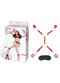 Красная фиксация на матрас Classic Bedspreader - Lux Fetish - купить с доставкой в Красногорске