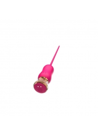 Розовый тонкий стимулятор Nipple Vibrator - 23 см. - I-MOON - купить с доставкой в Красногорске