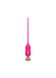 Розовый тонкий стимулятор Nipple Vibrator - 23 см. - I-MOON - купить с доставкой в Красногорске
