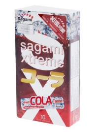 Ароматизированные презервативы Sagami Xtreme COLA - 10 шт. - Sagami - купить с доставкой в Красногорске