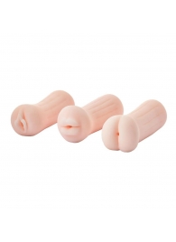 Набор из 3 мастурбаторов The Girl Next Door Tina - Dream Toys - в Красногорске купить с доставкой