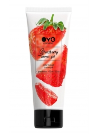 Лубрикант на водной основе OYO Aroma Gel Strawberry с ароматом клубники - 75 мл. - OYO - купить с доставкой в Красногорске