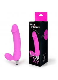 Розовый безремневой страпон Sexy Friend - 1137 - купить с доставкой в Красногорске