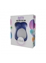 Синее эрекционное виброкольцо Nutty - Adrien Lastic - в Красногорске купить с доставкой