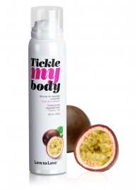 Массажная хрустящая пенка Tickle my body с ароматом маракуйи - 150 мл. - Love to Love - купить с доставкой в Красногорске