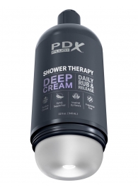 Мастурбатор в бутылке Shower Therapy Deep Cream - Pipedream - в Красногорске купить с доставкой