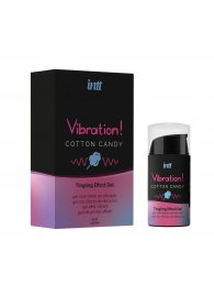 Жидкий вибратор Vibration Cotton Candy с ароматом сахарной ваты - 15 мл. - INTT - купить с доставкой в Красногорске
