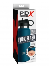 Мастурбатор-вагина в синей колбе F*ck Flask - Pipedream - в Красногорске купить с доставкой