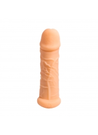 Телесный фаллоудлинитель Extra Size Bubbles - 15,5 см. - Lola Games - в Красногорске купить с доставкой