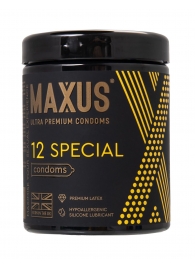 Презервативы с точками и рёбрами MAXUS Special - 12 шт. - Maxus - купить с доставкой в Красногорске
