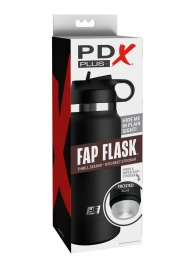 Черный мастурбатор в виде бутылки Fap Flask - Pipedream - в Красногорске купить с доставкой