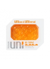 Оранжевый мастурбатор-стимулятор Tenga Uni Topaz - Tenga - в Красногорске купить с доставкой