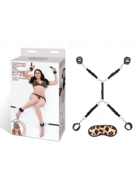 Леопардовая фиксация на матрас для рук и ног Classic Bedspreader - Lux Fetish - купить с доставкой в Красногорске