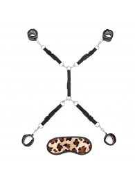 Леопардовая фиксация на матрас для рук и ног Classic Bedspreader - Lux Fetish - купить с доставкой в Красногорске