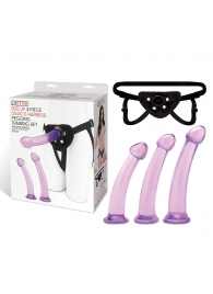 Тренировочный набор с тремя насадками Pegging Training Set - Lux Fetish - купить с доставкой в Красногорске