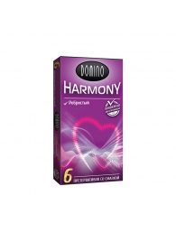 Презервативы с рёбрышками Domino Harmony - 6 шт. - Domino - купить с доставкой в Красногорске