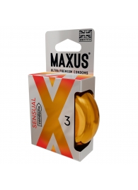 Презервативы анатомической формы Maxus Sensual - 3 шт. - Maxus - купить с доставкой в Красногорске