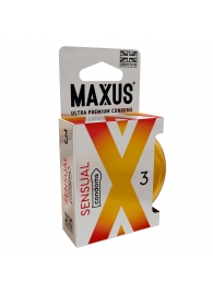 Презервативы анатомической формы Maxus Sensual - 3 шт. - Maxus - купить с доставкой в Красногорске