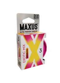 Ароматизированные презервативы Maxus Exotic Mix - 3 шт. - Maxus - купить с доставкой в Красногорске