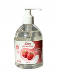 Лубрикант на водной основе Love Protection Raspberry с ароматом малины - 300 мл. - Lola Games - купить с доставкой в Красногорске