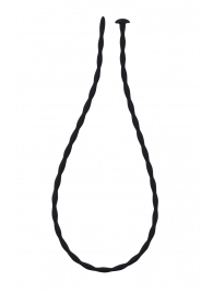 Черный уретральный массажер Glide Medium - 30 см. - Lola Games - купить с доставкой в Красногорске