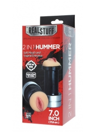 Двусторонний мастурбатор REALSTUFF 2 IN 1 HUMMER MOUTH   VAGINA - ротик и вагина - Dream Toys - в Красногорске купить с доставкой