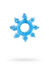 Голубая гелевая насадка-звезда - Toyfa Basic - в Красногорске купить с доставкой