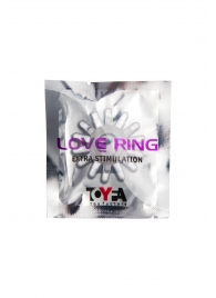 Прозрачное гелевое эрекционное кольцо с шипиками - Toyfa Basic - в Красногорске купить с доставкой