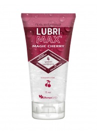 Интимный гель-смазка на водной основе Lubrimax Magic Cherry - 75 мл. - ИнтелБИО - купить с доставкой в Красногорске