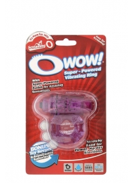 Фиолетовое эрекционное виброкольцо OWOW PURPLE - Screaming O - в Красногорске купить с доставкой