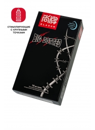 Презервативы с точками Elasun Big Dotted - 10 шт. - Elasun - купить с доставкой в Красногорске