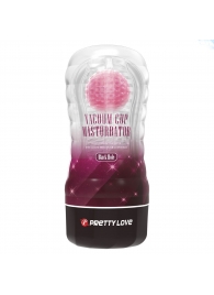 Прозрачный текстурированный мастурбатор Vacuum Cup Masturbator Black Hole - Baile - в Красногорске купить с доставкой