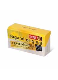 Презервативы увеличенного размера Sagami Original 0.02 XL-size - 12 шт. - Sagami - купить с доставкой в Красногорске